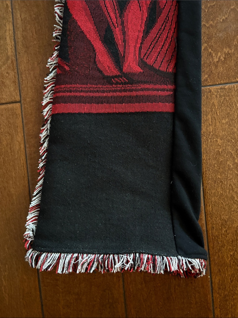 Graphic Tiger & Face Patchwork Joggers in Black, Red, Gold - Picture 6 of 8